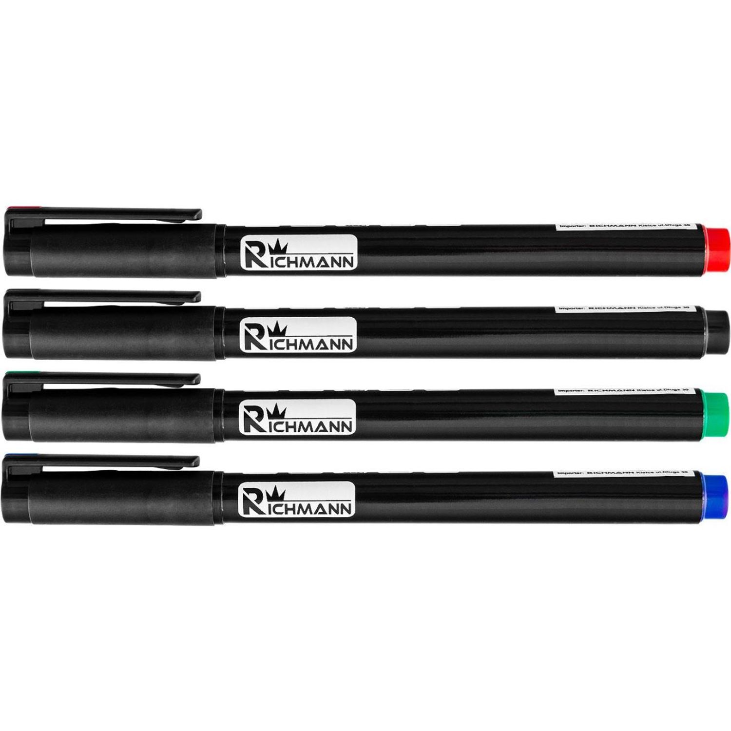 Marker permanent subtire, 4 culori, set 36 buc, Richmann fotografia produsului