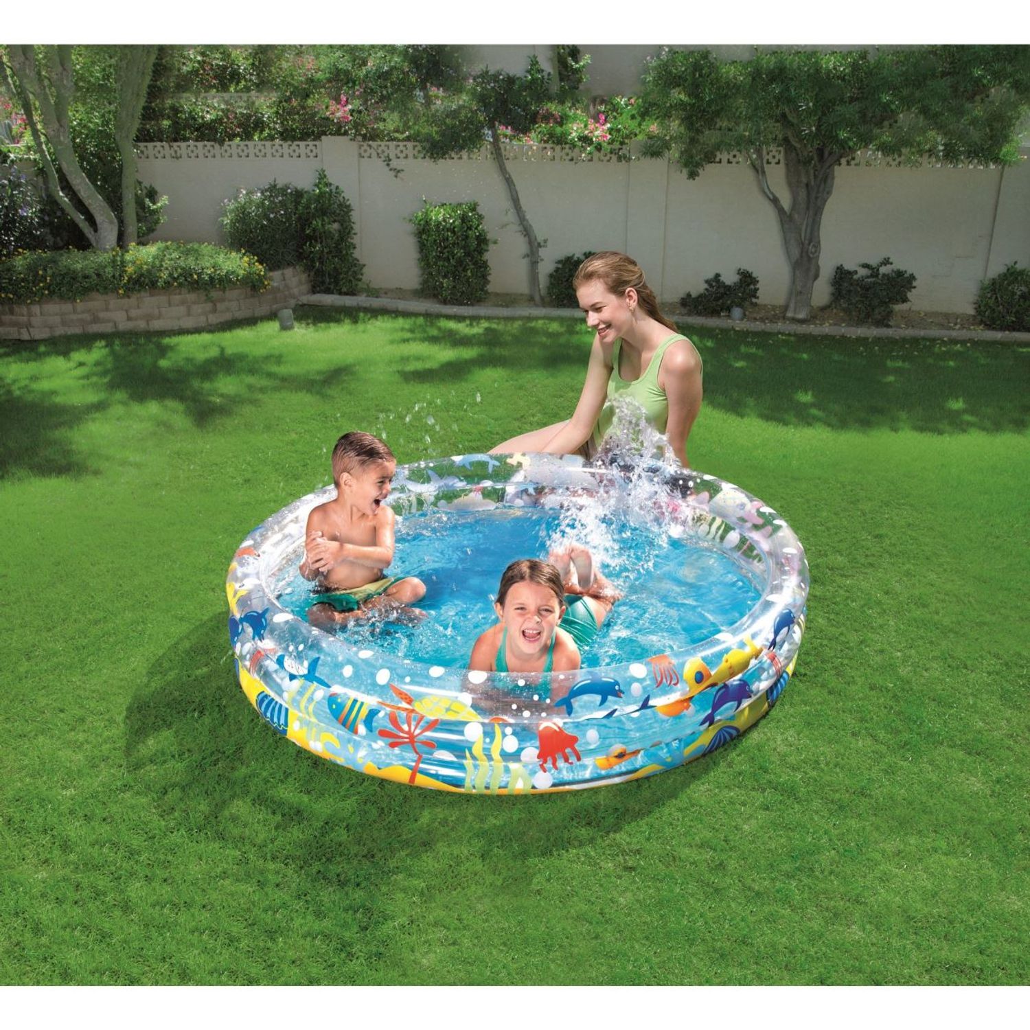 Piscina gonflabila pentru copii, rotunda, 152x30 cm, Bestway fotografia produsului View 4 L