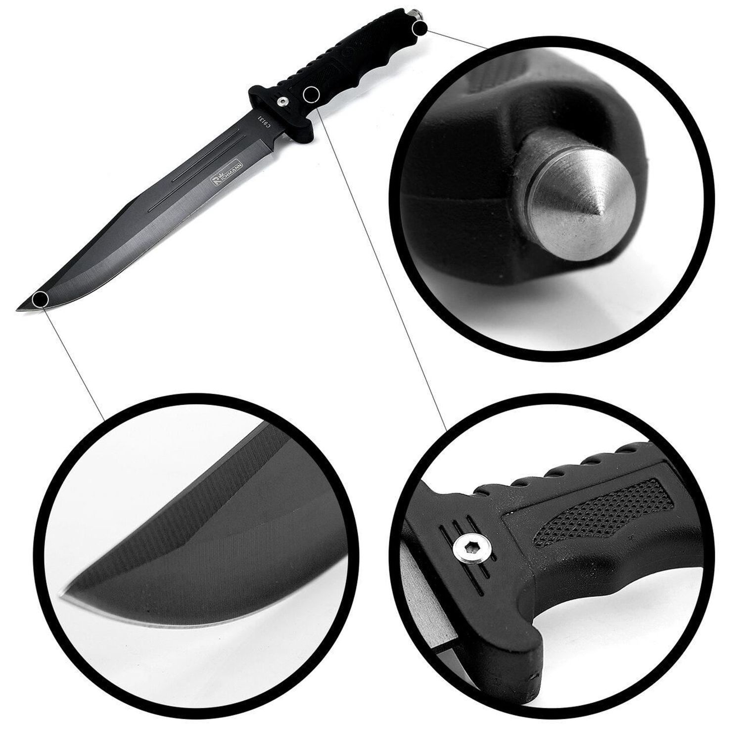 Cutit vanatoare 340mm cu teaca fotografia produsului View 2 L