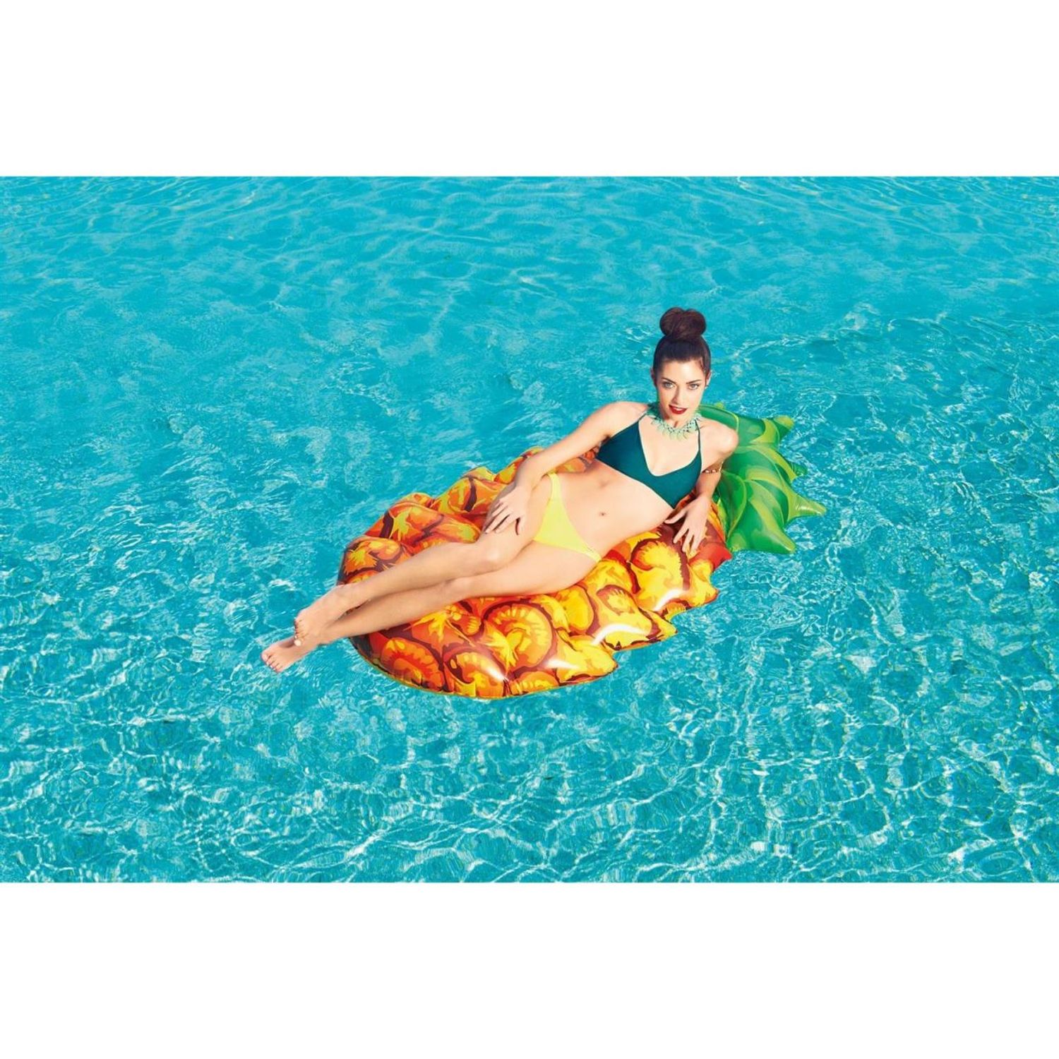 Saltea de apa gonflabila, model ananas, multicolor, 174x96 cm, Bestway fotografia produsului View 2 L