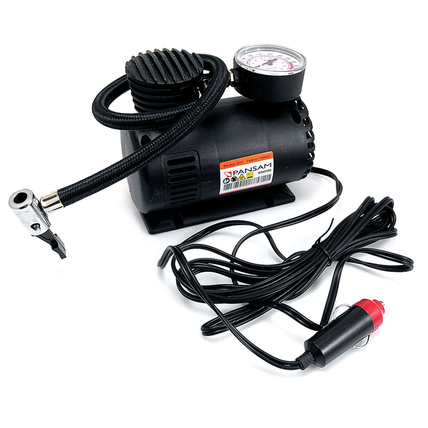 Compresor aer auto 12V DC cu manometru, Pansam, Dedra fotografia produsului