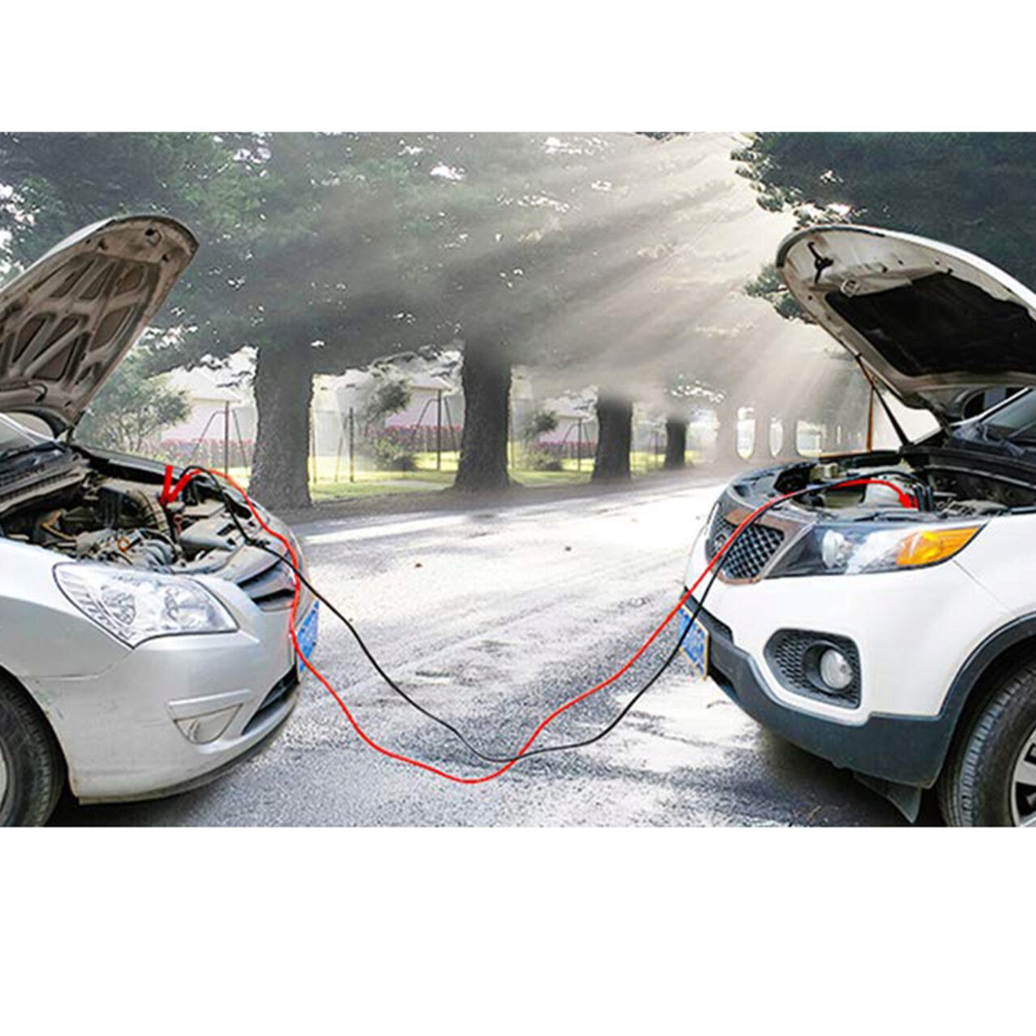 Cabluri cu clesti pentru transfer curent baterie auto 400 A, 2m fotografia produsului View 4 L