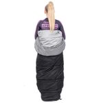 Sac de dormit, turistic, negru si gri, 220x50/80 cm, Springos fotografia produsului View 16 S