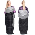Sac de dormit, turistic, negru si gri, 220x50/80 cm, Springos fotografia produsului View 9 S
