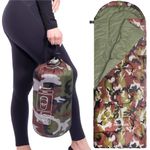 Sac de dormit, turistic, 2 in 1, camuflaj, 210x73 cm, Springos fotografia produsului View 26 S