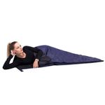 Sac de dormit, turistic, 2 in 1, albastru, 190x73 cm, Springos fotografia produsului View 15 S