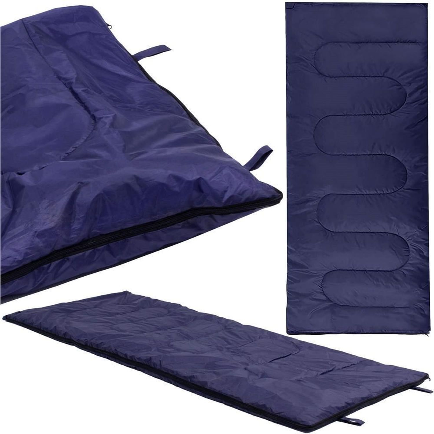 Sac de dormit, turistic, 2 in 1, albastru, 190x73 cm, Springos fotografia produsului View 3 L