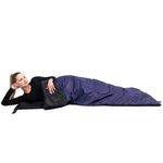 Sac de dormit, turistic, 2 in 1, albastru, 190x73 cm, Springos fotografia produsului View 16 S