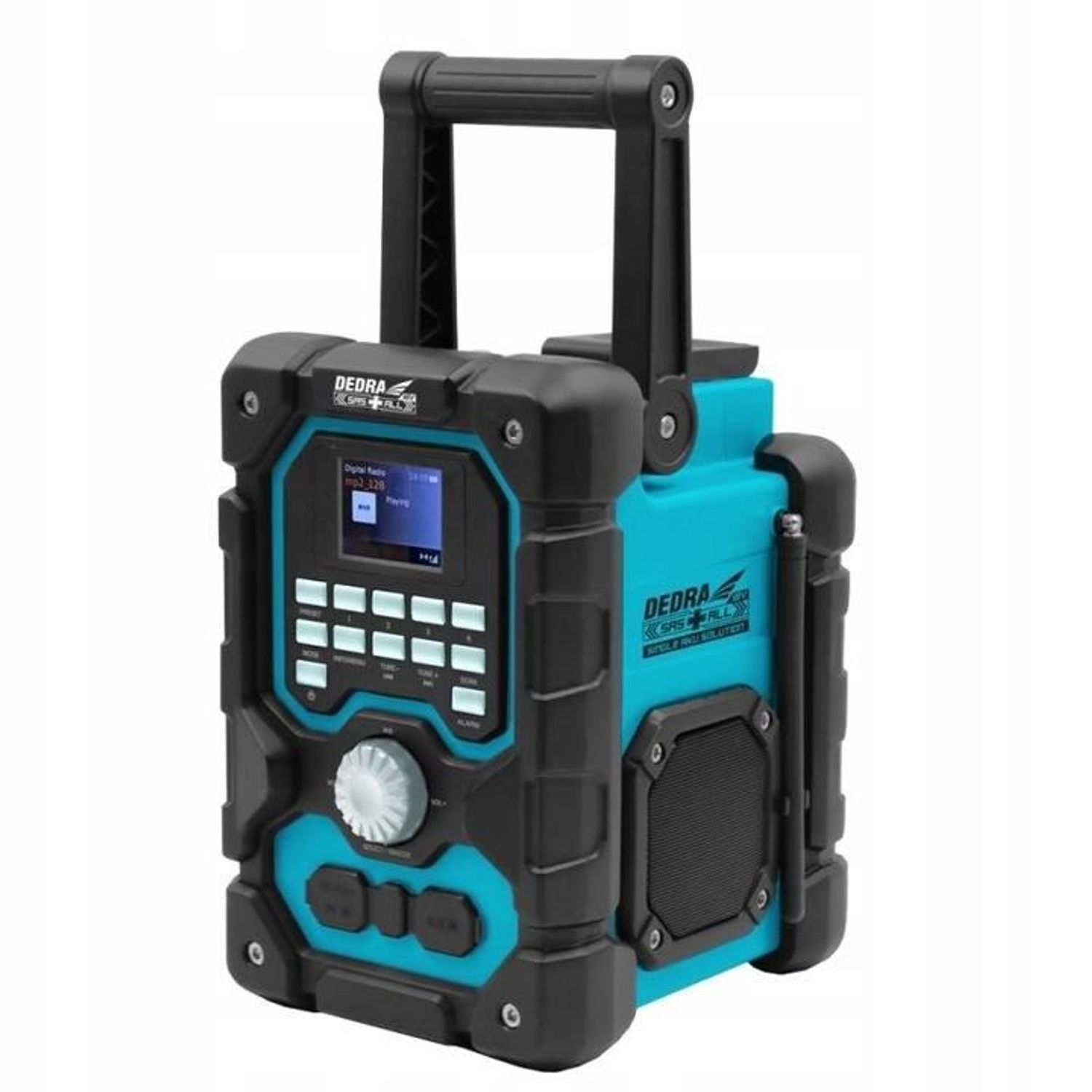 Radio cu bluetooth, 18V Li-ion (acumulator neinclus), USB, DAB+FM, SAS+ALL, Dedra fotografia produsului