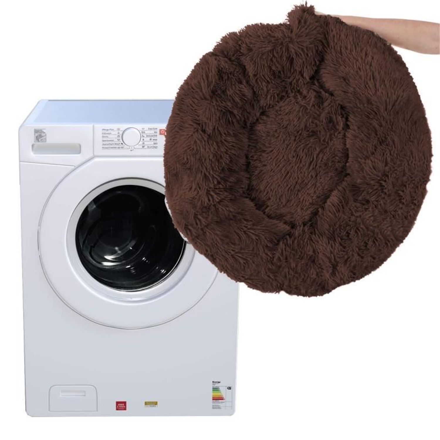 Culcus moale, pentru caine/pisica, maro, 60 cm fotografia produsului View 9 L