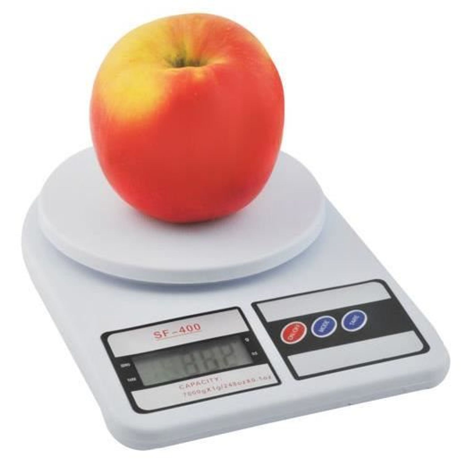 Cantar electronic de bucatarie, max 7 kg, alb, 2xAA, 14.5 cm/14x24 cm fotografia produsului View 2 L