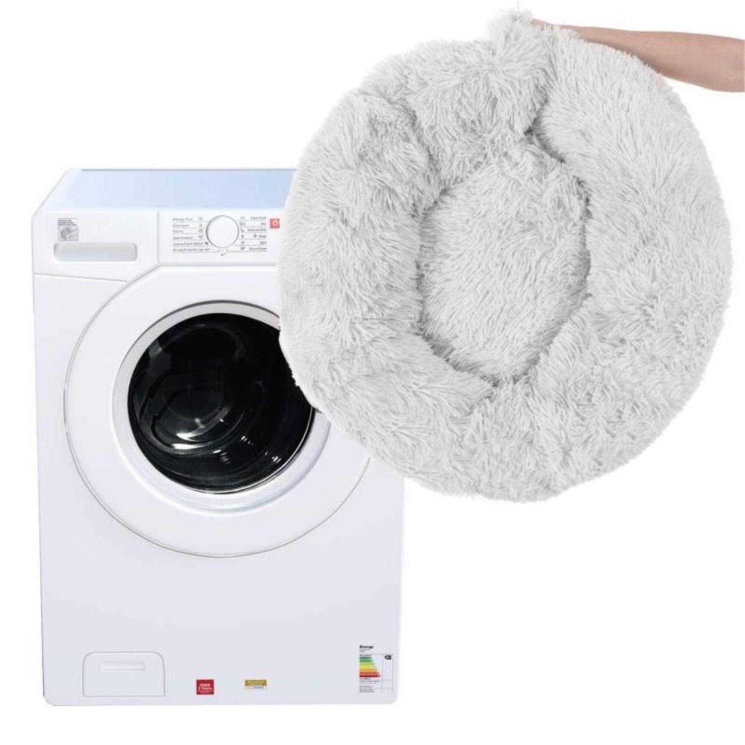 Culcus moale, pentru caine/pisica, gri, 60 cm fotografia produsului View 6 L