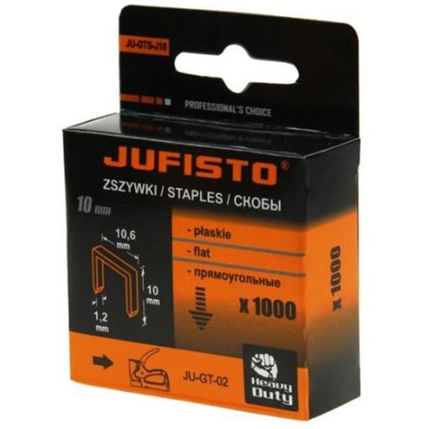 Capse tip G/10, 10 mm, 1000 buc, Jufisto fotografia produsului