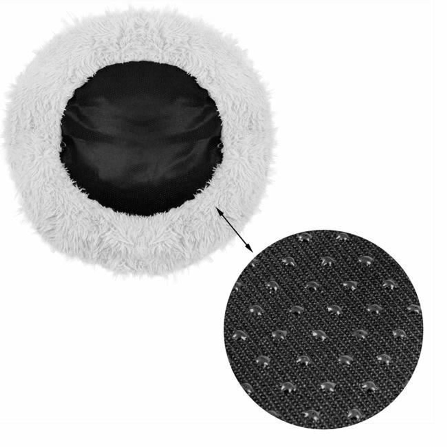 Culcus moale, pentru caine/pisica, gri, 100 cm fotografia produsului View 5 L