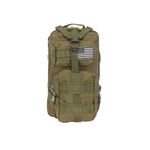 Ghiozdan/rucsac tactic, 5 compartimente, poliester 600D, verde, 20 L, 29x20x45 cm, Isotrade fotografia produsului View 18 S