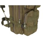 Ghiozdan/rucsac tactic, 5 compartimente, poliester 600D, verde, 20 L, 29x20x45 cm, Isotrade fotografia produsului View 4 S