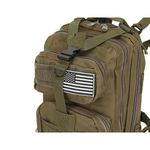 Ghiozdan/rucsac tactic, 5 compartimente, poliester 600D, verde, 20 L, 29x20x45 cm, Isotrade fotografia produsului View 17 S