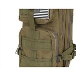 Ghiozdan/rucsac tactic, 5 compartimente, poliester 600D, verde, 20 L, 29x20x45 cm, Isotrade fotografia produsului View 16 S