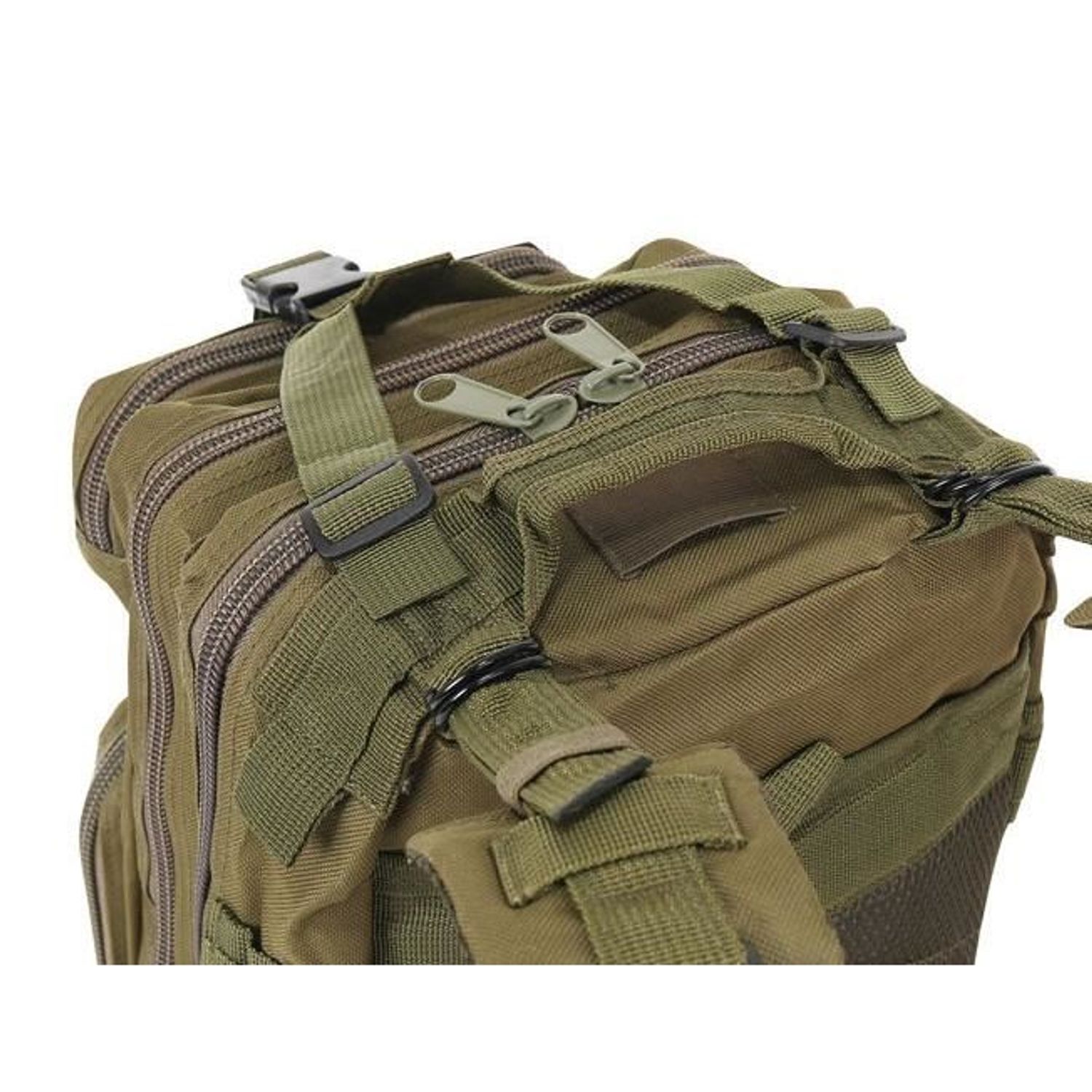 Ghiozdan/rucsac tactic, 5 compartimente, poliester 600D, verde, 20 L, 29x20x45 cm, Isotrade fotografia produsului View 7 L