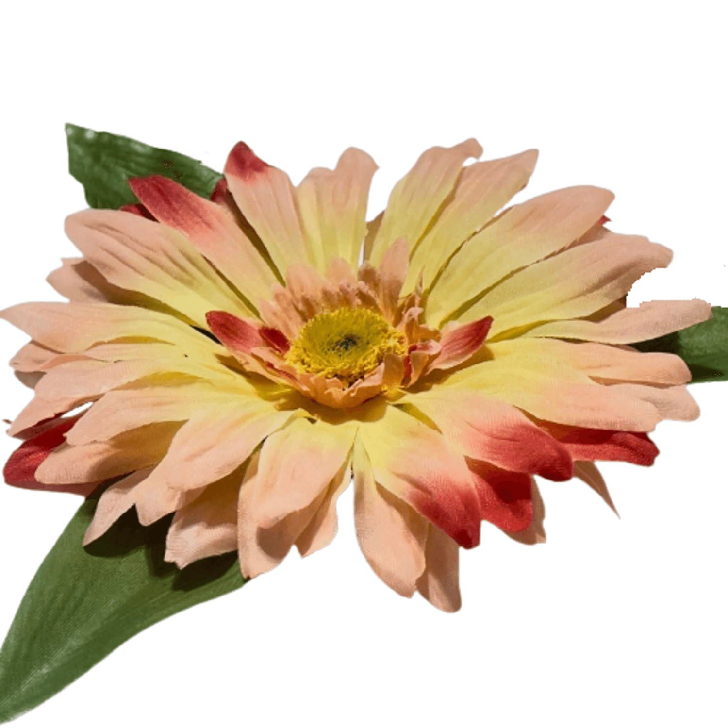 Zinnia 3D, Handmade, Brosa, Statement, 3 in 1, Brosa/Clips par/Floare corsaj, Floare carciumareasa,Textil, Metal, - 8435021507658 fotografia produsului View 2 L