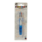 Pix ballpoint cu 4 culori interschimbabile, varf de 0.7mm - Albastru fotografia produsului