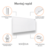 Panou radiant premium cu infrarosu NovoSun 950W, cu termostat programabil fotografia produsului View 9 S