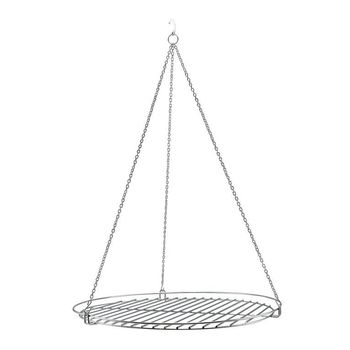 Grilaj, grill, pentru gratar, rotund, cu lant, 60 cm, Perfect Home
