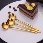 Set 6 lingurite Pufo Simple pentru cafea, ceai, desert, otel inoxidabil, auriu 13 cm fotografia produsului View 7 S