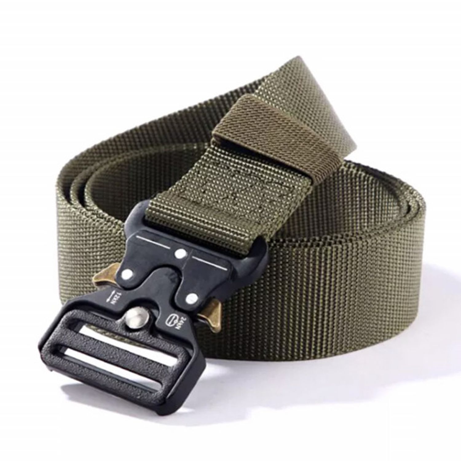 Curea centura Pufo Tactical Combat pentru barbati 3.8 x 123 cm, rezistent, verde fotografia produsului View 4 L