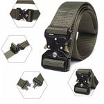 Curea centura Pufo Tactical Combat pentru barbati 3.8 x 123 cm, rezistent, verde fotografia produsului View 5 S