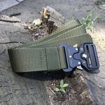 Curea centura Pufo Tactical Combat pentru barbati 3.8 x 123 cm, rezistent, verde fotografia produsului View 6 S