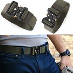 Curea centura Pufo Tactical Combat pentru barbati 3.8 x 123 cm, rezistent, verde fotografia produsului View 7 S