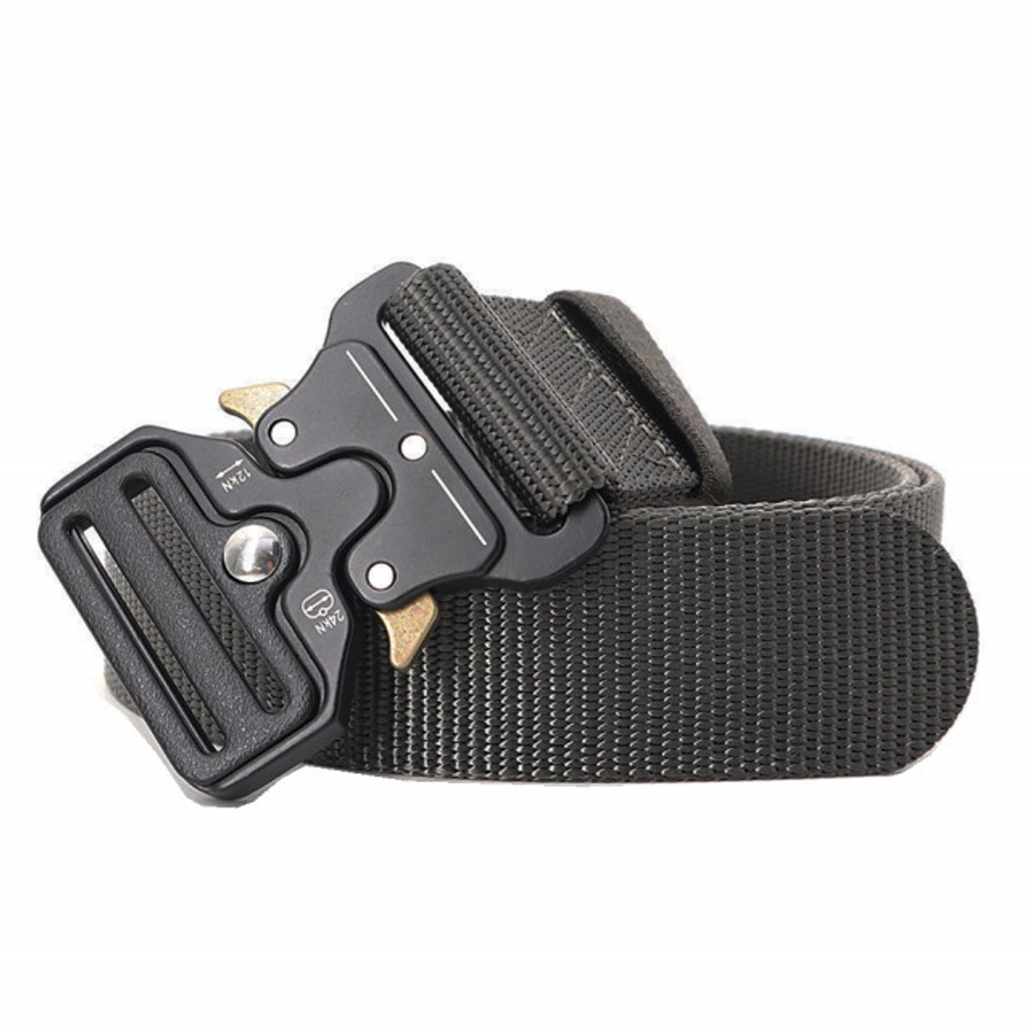 Curea centura Pufo Tactical Combat pentru barbati 3.8 x 123 cm, rezistent, gri fotografia produsului View 2 L