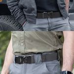 Curea centura Pufo Tactical Combat pentru barbati 3.8 x 123 cm, rezistent, gri fotografia produsului View 3 S
