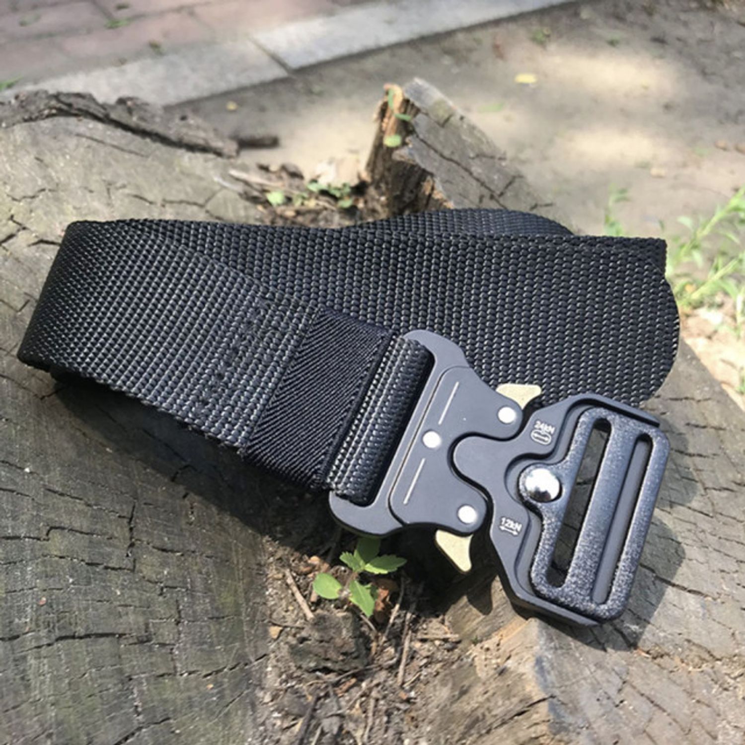 Curea centura Pufo Tactical Combat pentru barbati 3.8 x 123 cm, rezistent, gri fotografia produsului View 4 L
