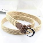 Curea elastica Pufo Sailor pentru barbati 105-125 x 3.5 cm, reglabila, crem fotografia produsului View 2 S