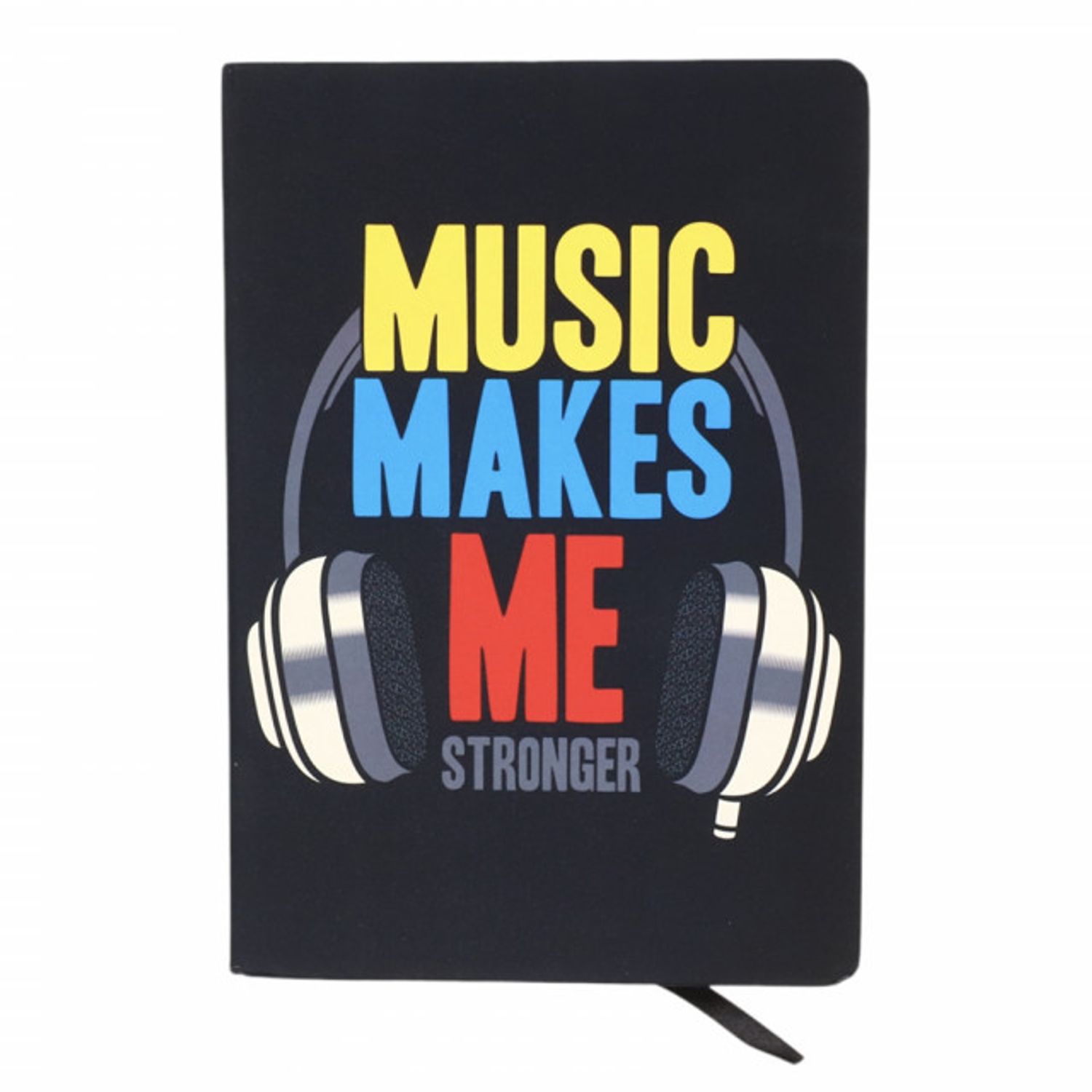 Agenda Pufo A5 nedatata, Music make's me Stronger, 96 foi, 21 x 15 cm fotografia produsului