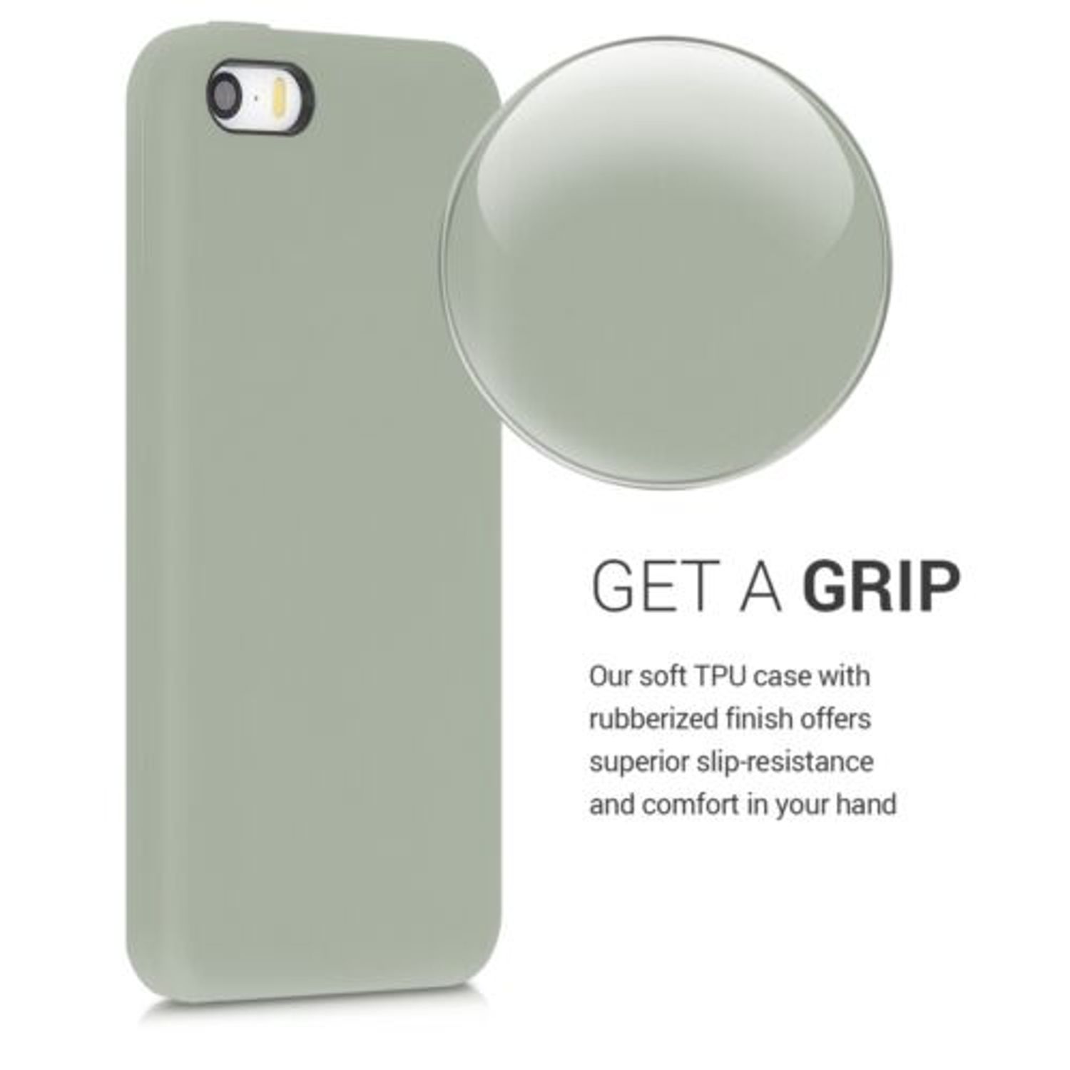Husa pentru Apple iPhone 5/iPhone 5s/iPhone SE, Silicon, Verde, 42766.172 fotografia produsului View 4 L