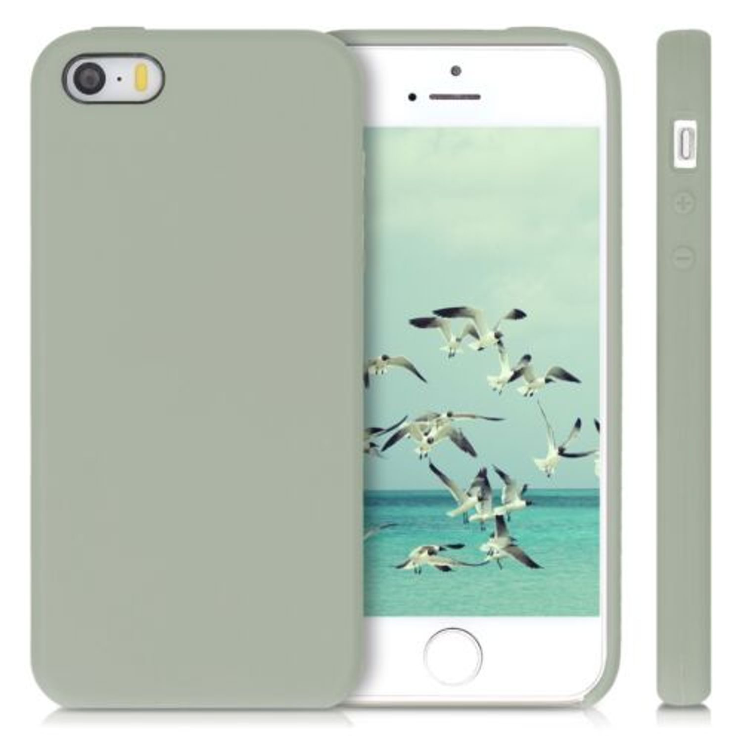 Husa pentru Apple iPhone 5/iPhone 5s/iPhone SE, Silicon, Verde, 42766.172 fotografia produsului View 2 L