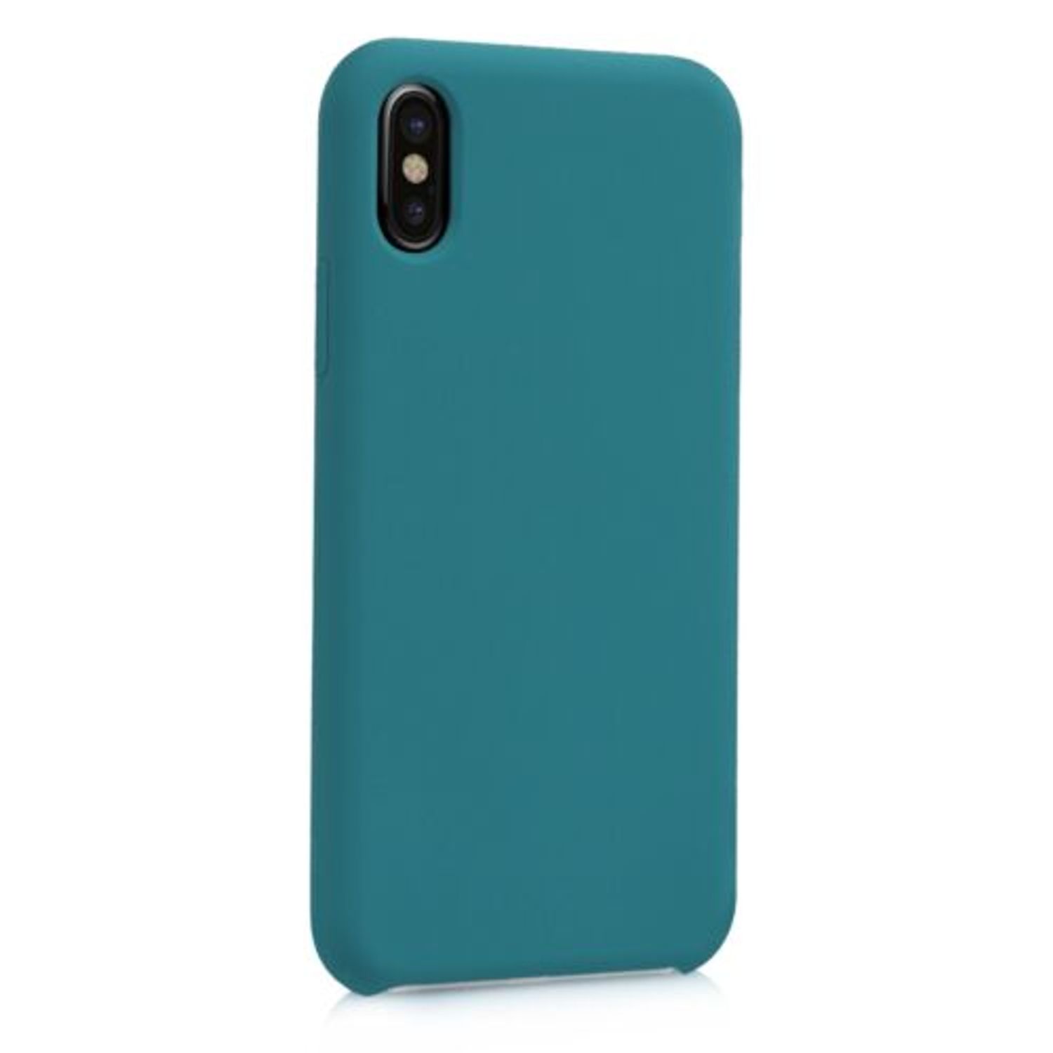 Husa pentru Apple iPhone X/iPhone XS, Silicon, Verde, 42495.57 fotografia produsului View 8 L