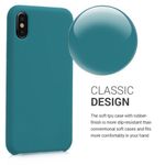 Husa pentru Apple iPhone X/iPhone XS, Silicon, Verde, 42495.57 fotografia produsului View 6 S