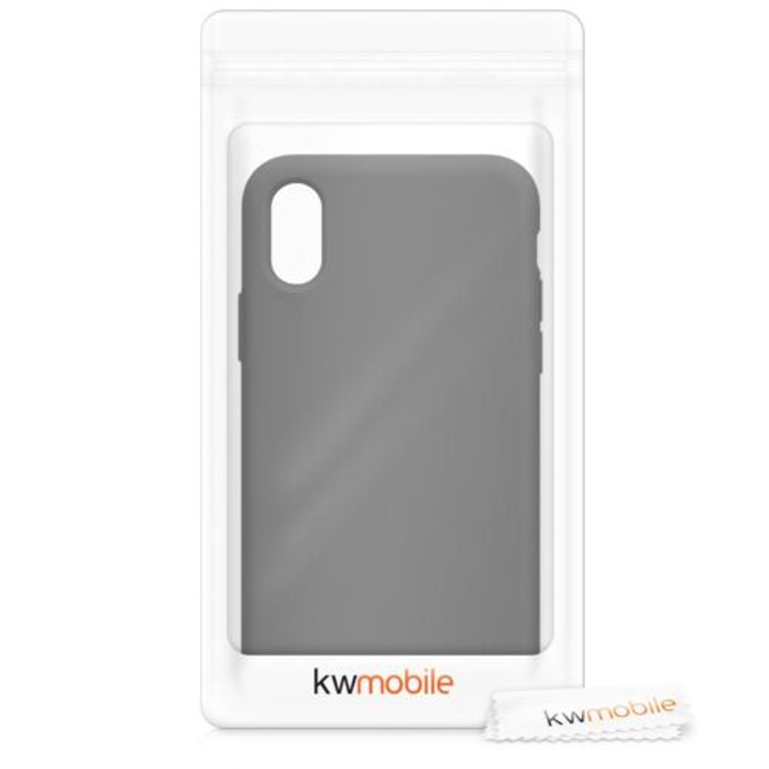 Husa pentru Apple iPhone X/iPhone XS, Silicon, Gri, 42495.155 fotografia produsului View 7 L
