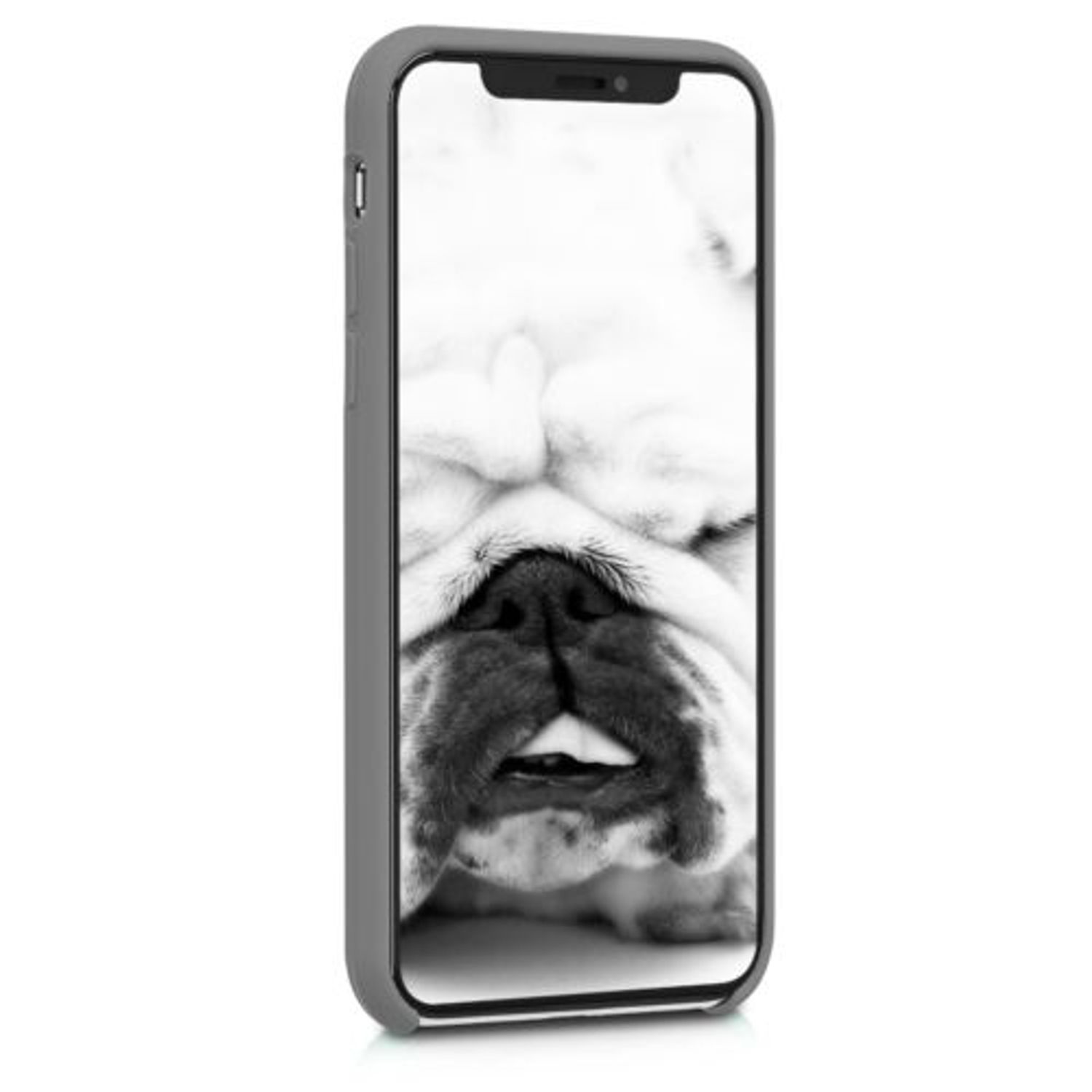 Husa pentru Apple iPhone X/iPhone XS, Silicon, Gri, 42495.155 fotografia produsului View 3 L