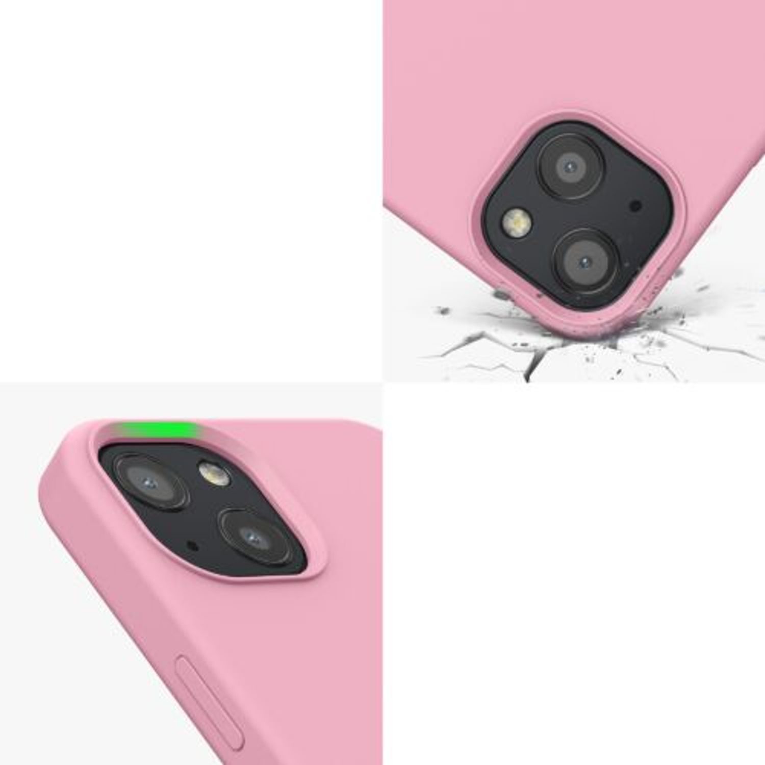 Husa Kwmobile pentru Apple iPhone 13, Silicon, Roz, 55878.110 fotografia produsului View 8 L