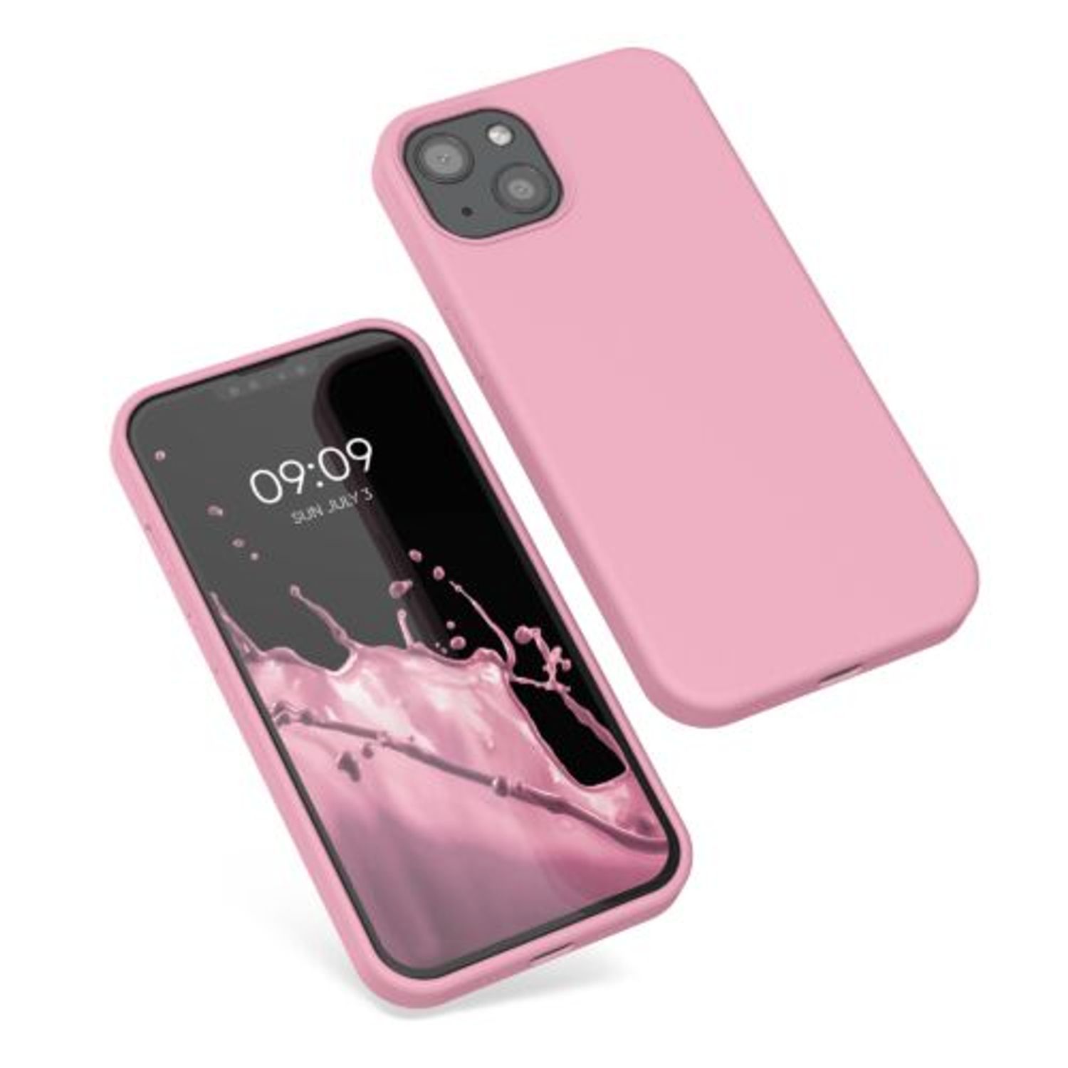 Husa Kwmobile pentru Apple iPhone 13, Silicon, Roz, 55878.110 fotografia produsului