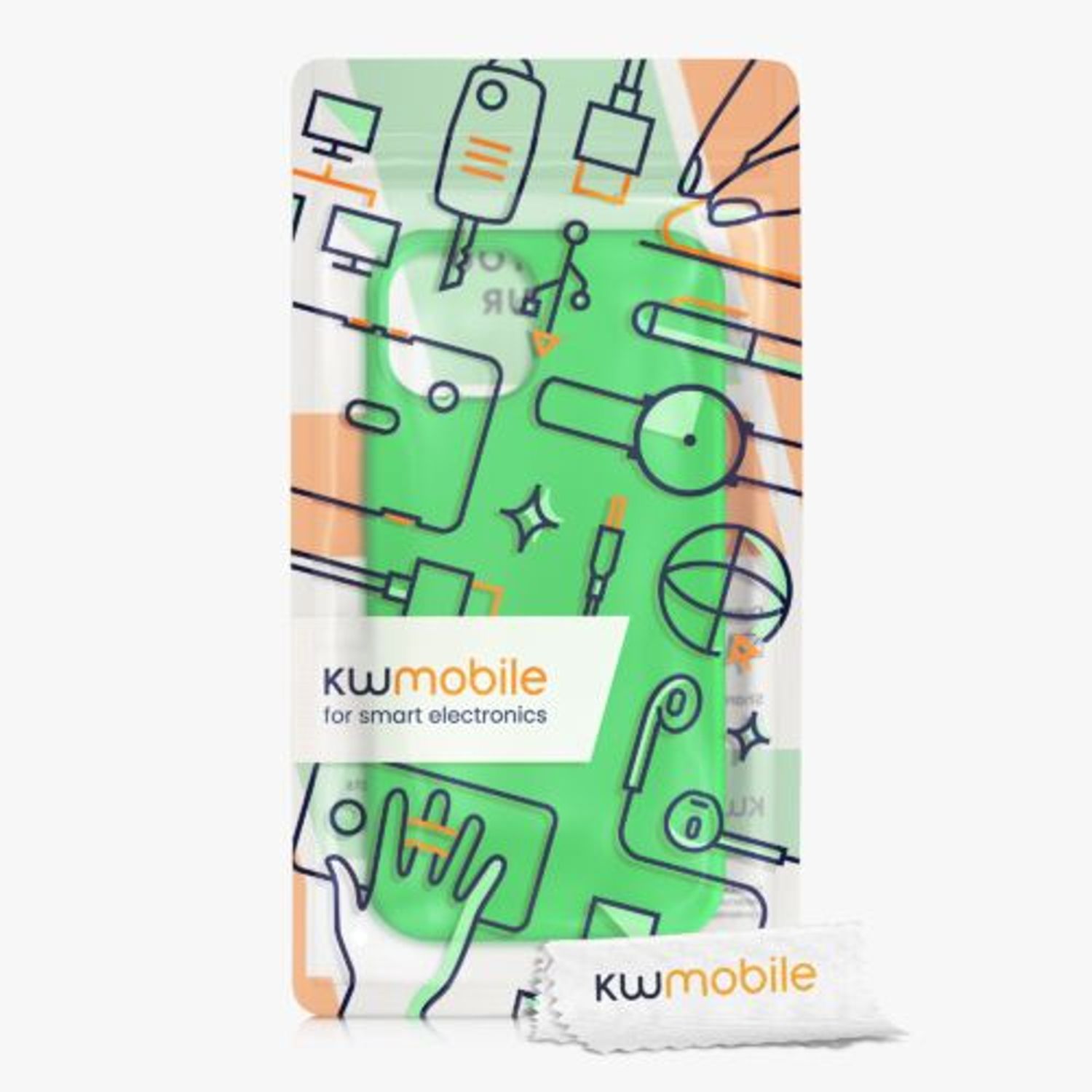 Husa Kwmobile pentru Apple iPhone 13, Silicon, Verde, 55878.44 fotografia produsului View 7 L