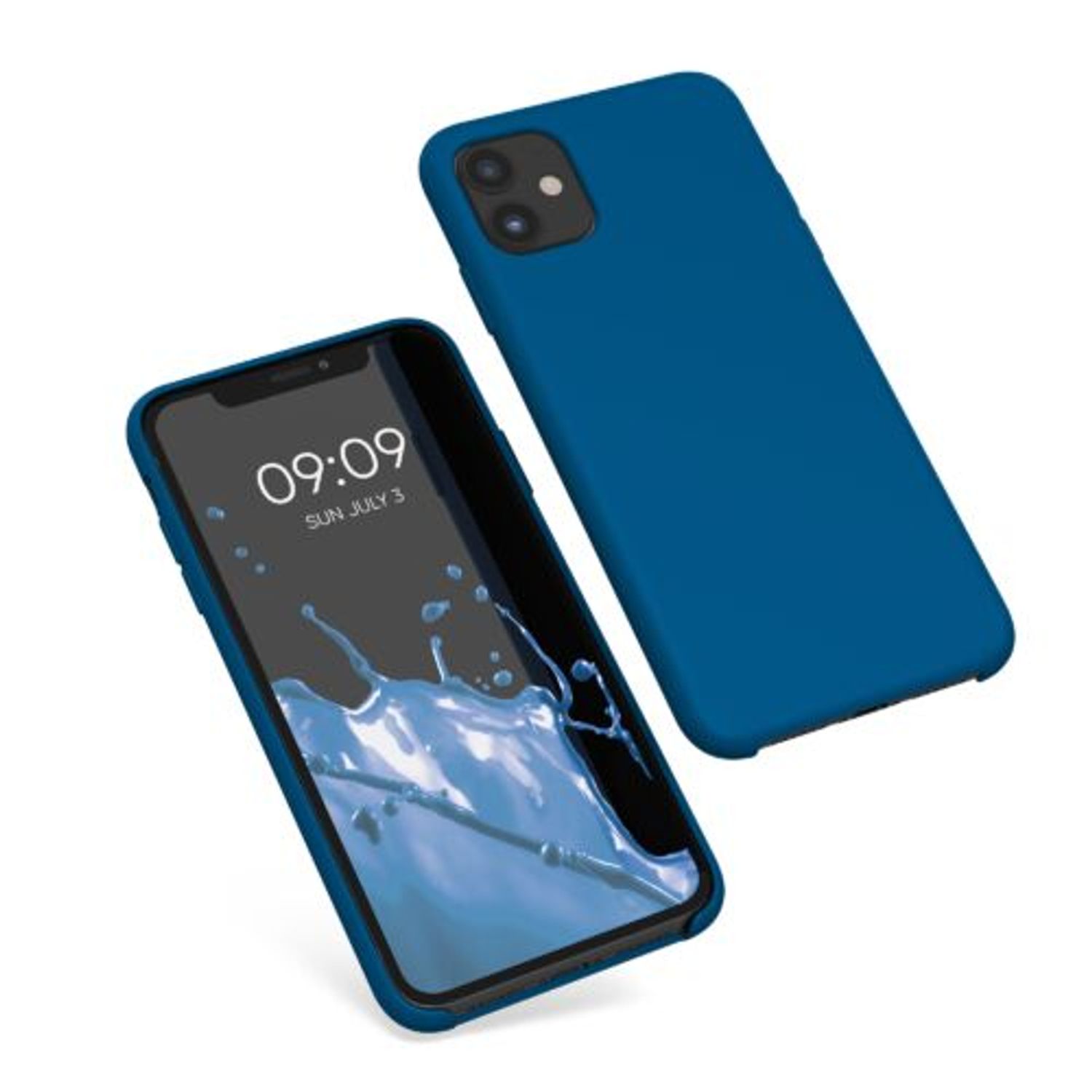 Husa Kwmobile pentru Apple iPhone 11, Silicon, Albastru, 49724.228 fotografia produsului