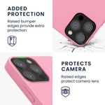 Husa Kwmobile pentru Apple iPhone 12/iPhone 12 Pro, Silicon, Roz, 52641.110 fotografia produsului View 3 S