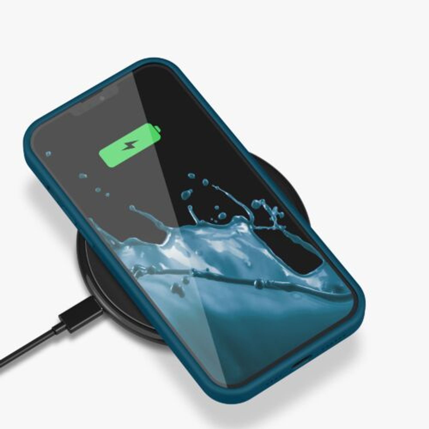 Husa Kwmobile pentru Apple iPhone 13 Pro Max, Silicon, Verde, 55881.78 fotografia produsului View 10 L