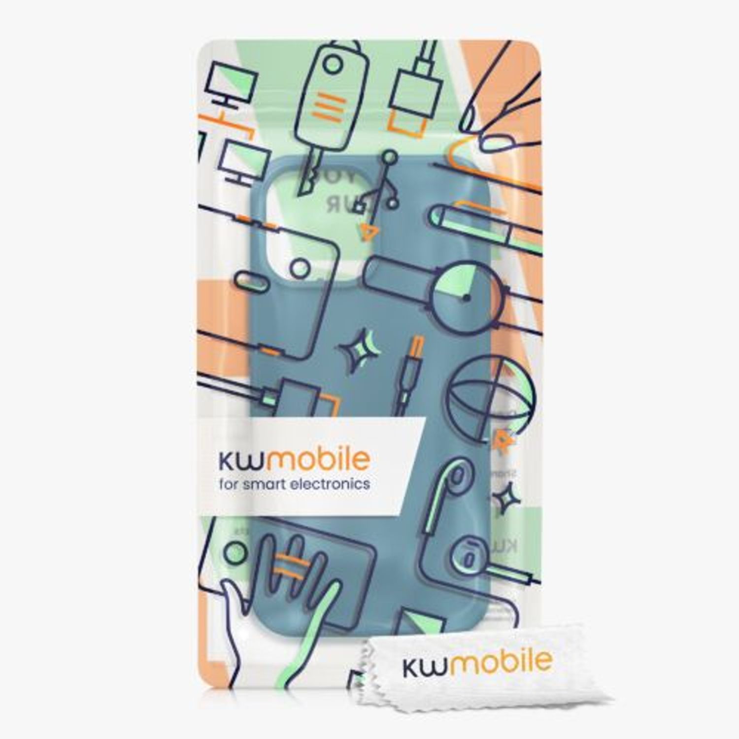 Husa Kwmobile pentru Apple iPhone 13 Pro Max, Silicon, Verde, 55881.78 fotografia produsului View 7 L